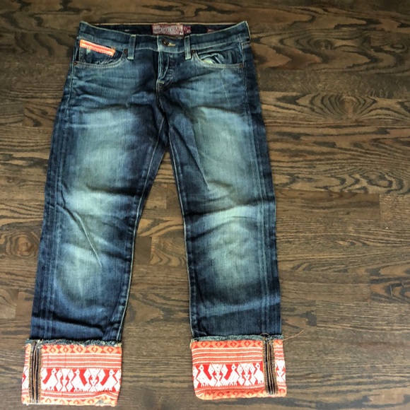 Lucky Brand Denim - LUCKY Brand Legend Crop jeans embroider cuff 25